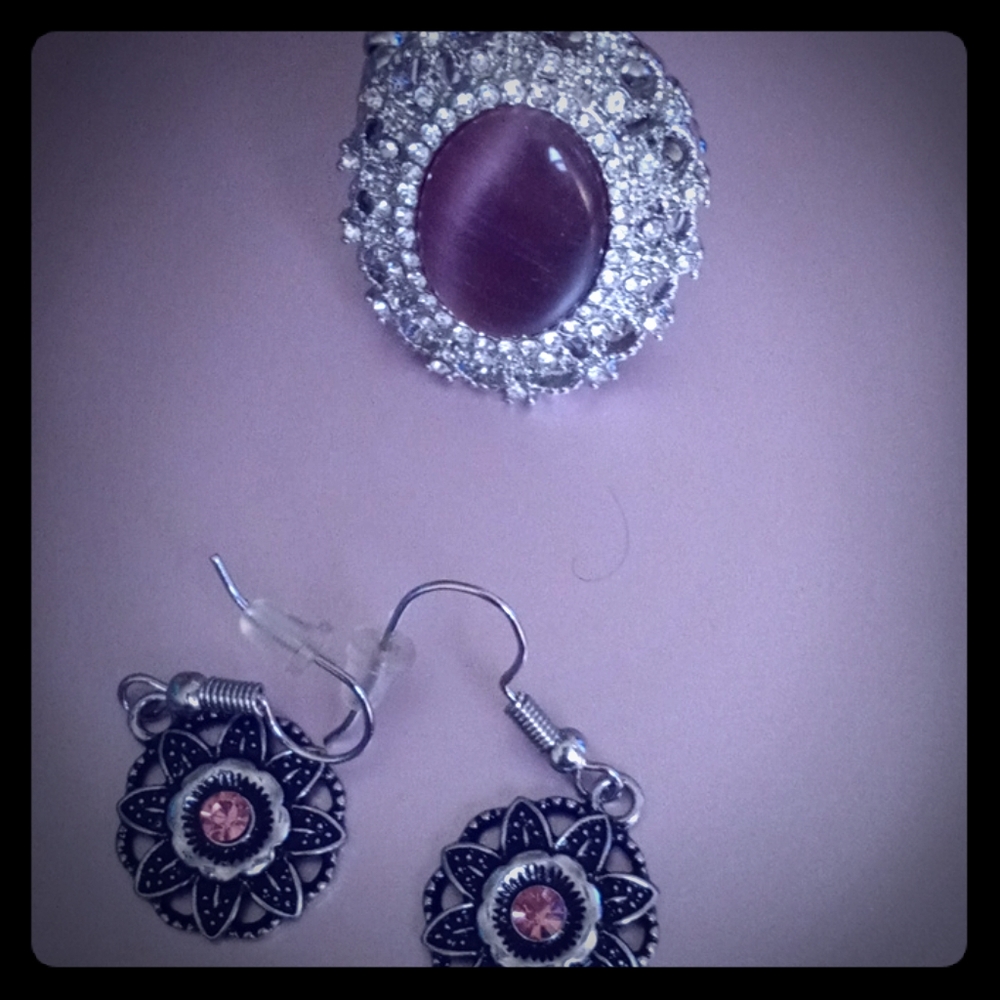 Purple Earrings only